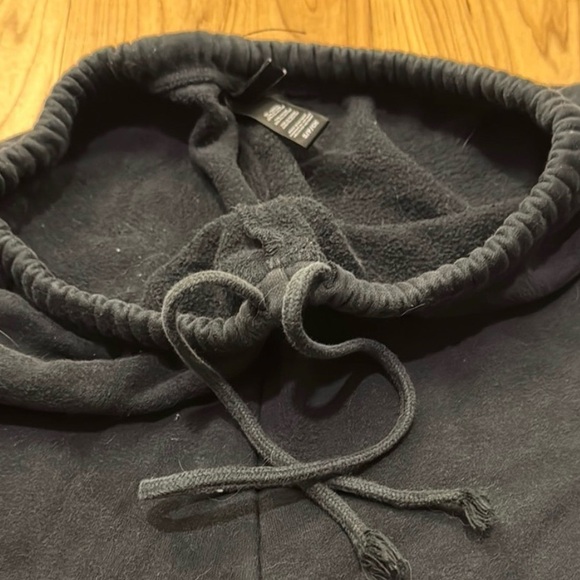 SET of Skims Cotton Fleece Classic Hoodie and Sweats Onyx - Picture 11 of 13